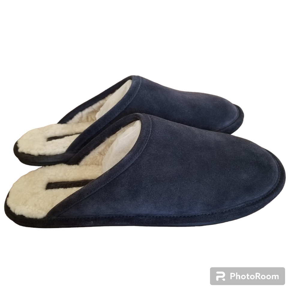 Vince Men's Hampton Suede Shearling Lined Slipper